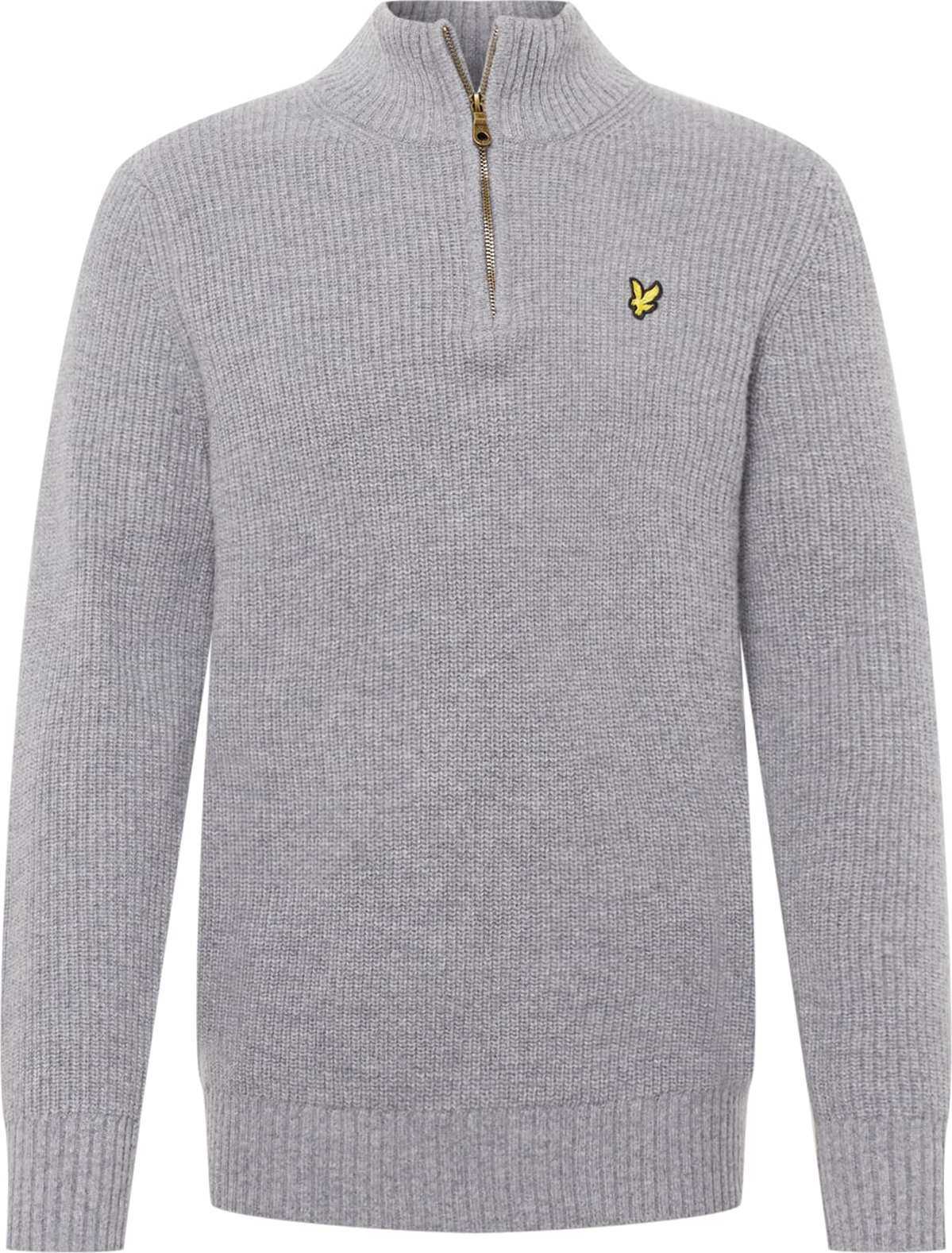 Lyle & Scott Svetr žlutá / šedý melír / černá