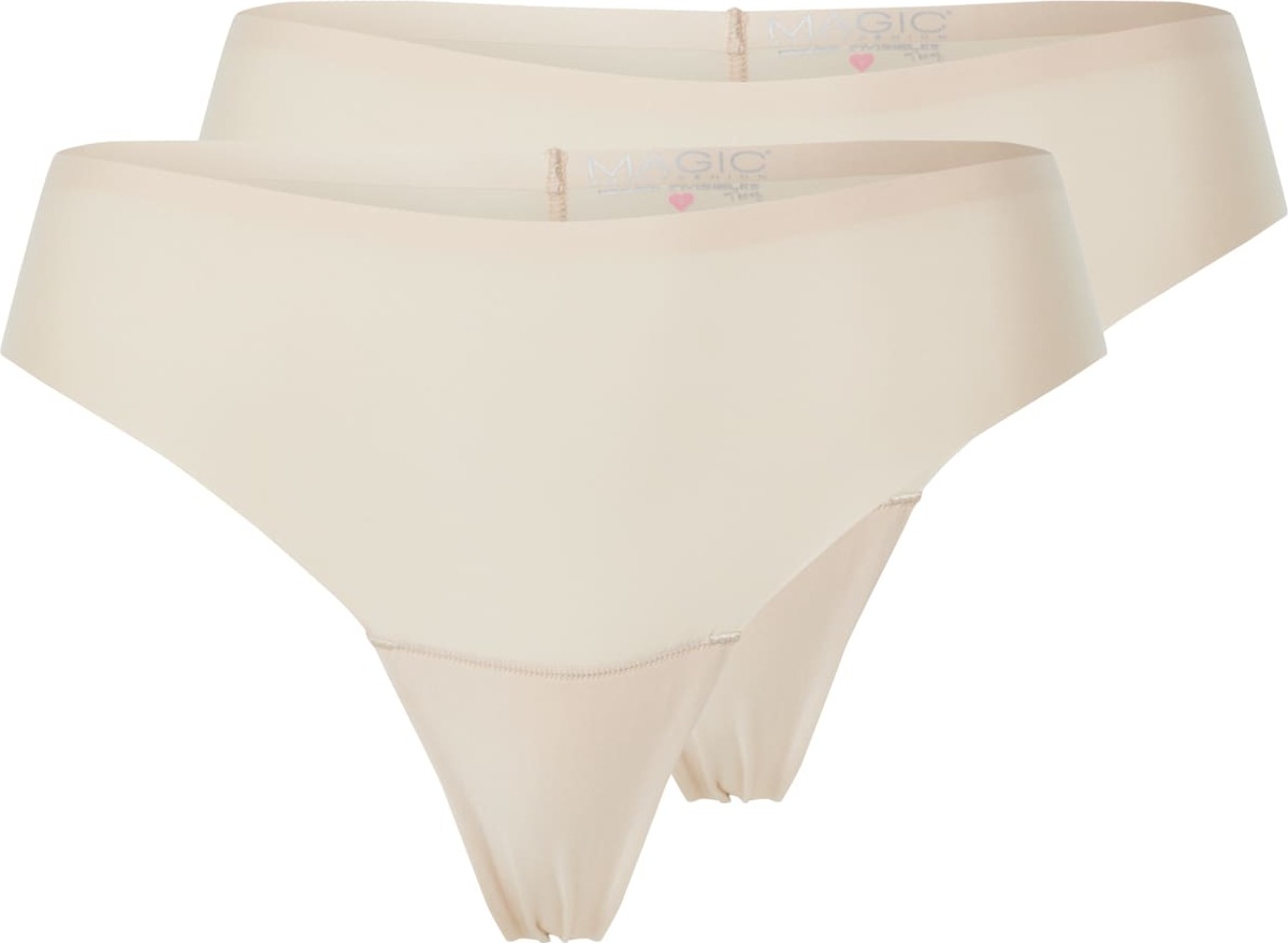 MAGIC Bodyfashion Tanga 'Dream Invisibles Thong' krémová