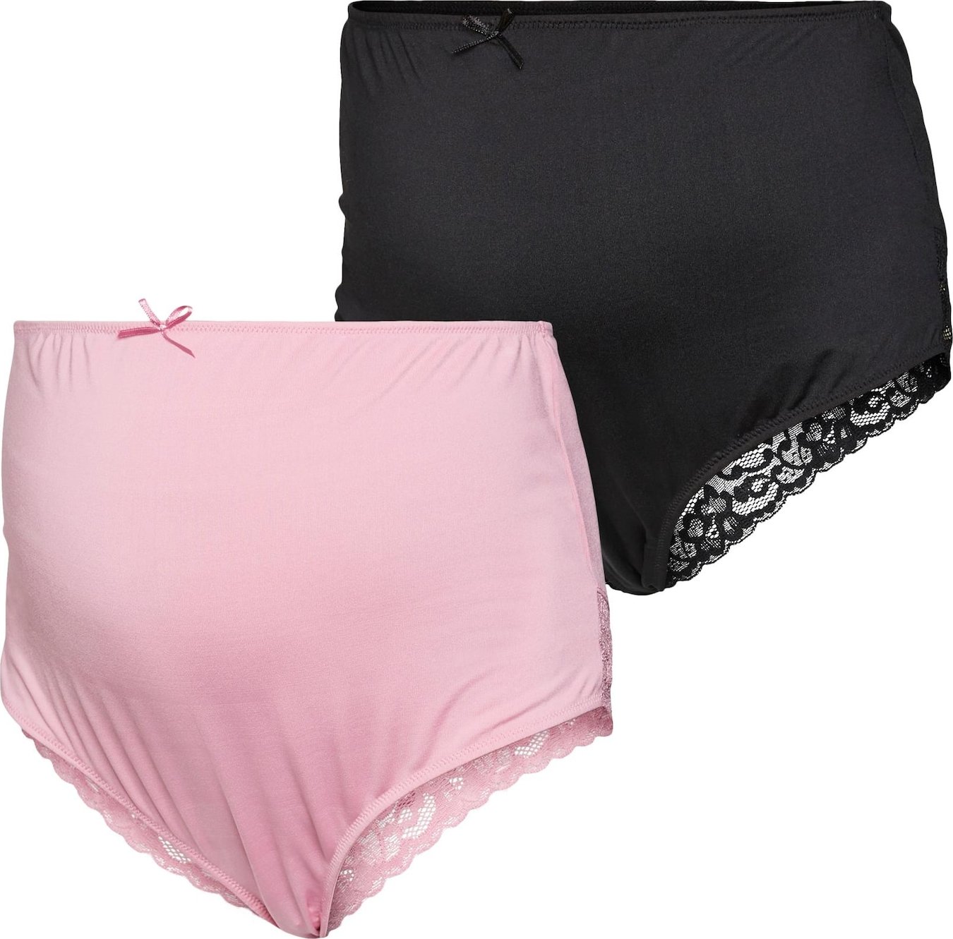 MAMALICIOUS Kalhotky 'AMOUR' světle růžová / černá