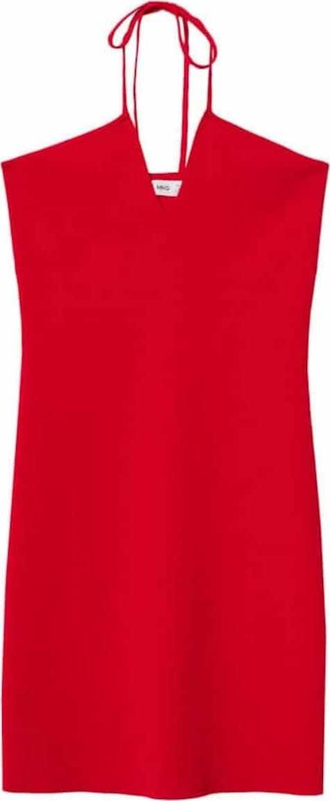 MANGO Úpletové šaty 'Alberta' červená