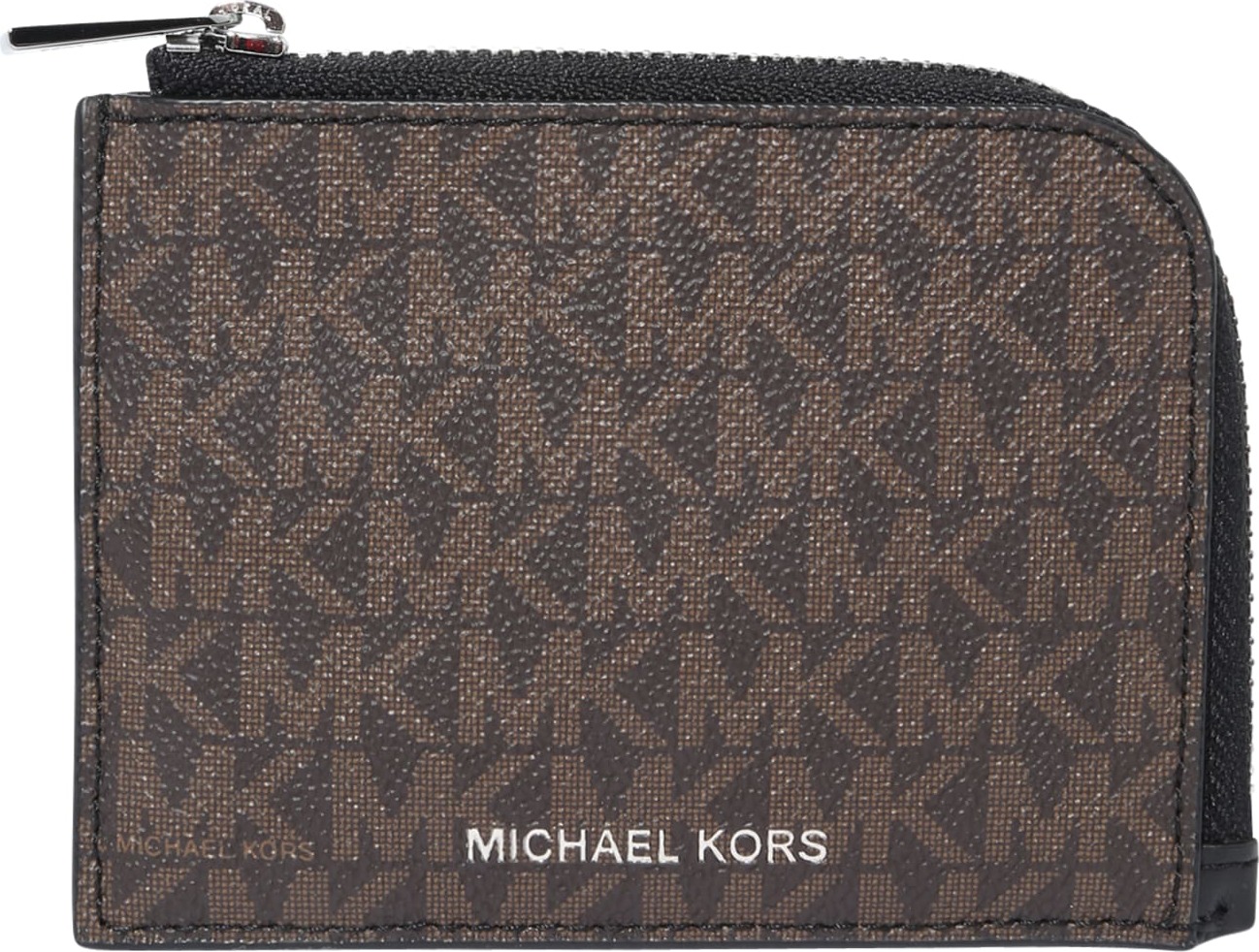 Michael Kors Peněženka čokoládová / černá / stříbrná