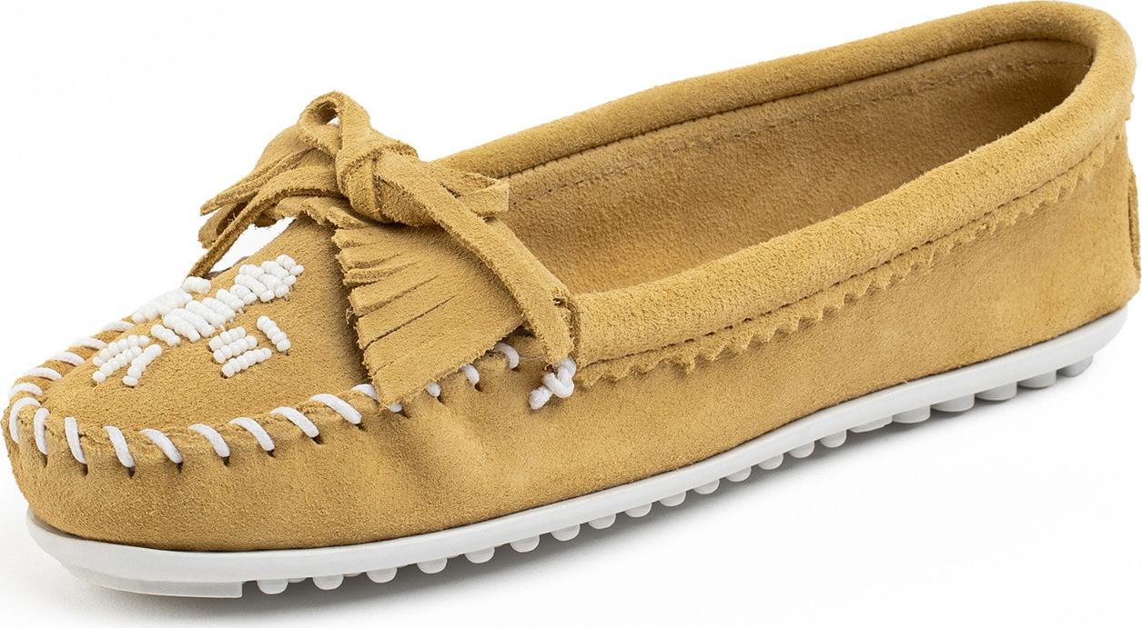 Minnetonka Mokasíny 'Thunderbird Limited Edition' žlutá / bílá