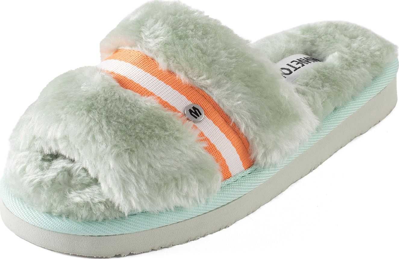 Minnetonka Pantofle 'London' zelená / oranžová / bílá