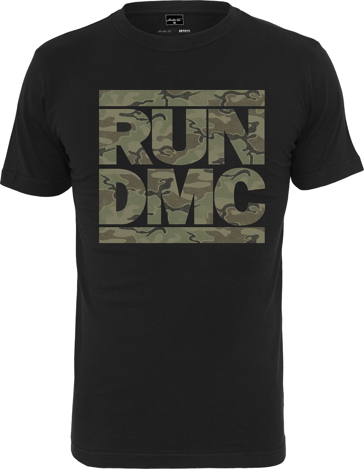 Mister Tee Tričko 'Run DMC Camo' khaki / černá