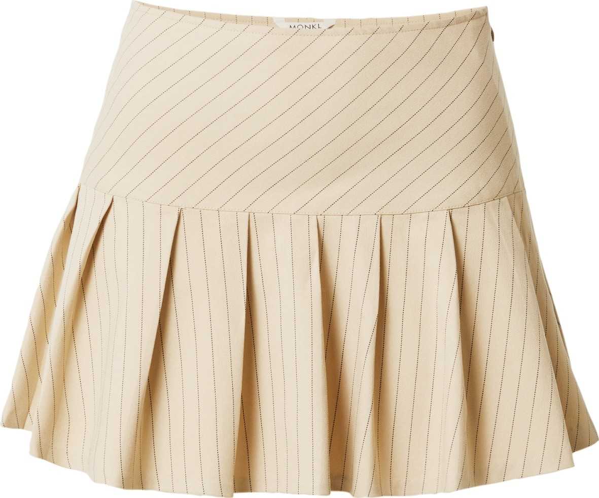 Monki Sukně béžová / černá
