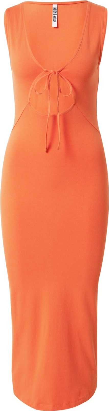 NEON & NYLON Šaty oranžová