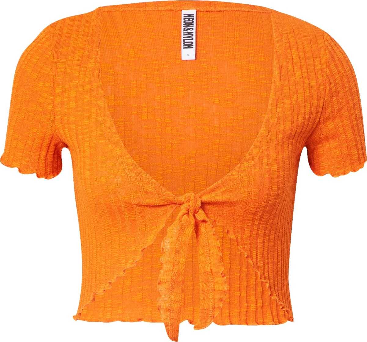 NEON & NYLON Tričko 'FAYE' oranžová