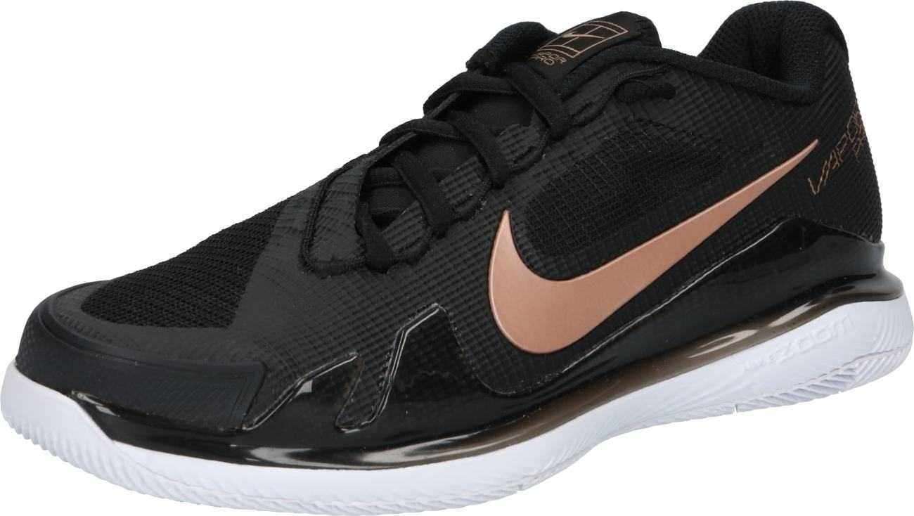 NIKE Sportovní boty 'Court Air Zoom Vapor Pro' starorůžová / černá