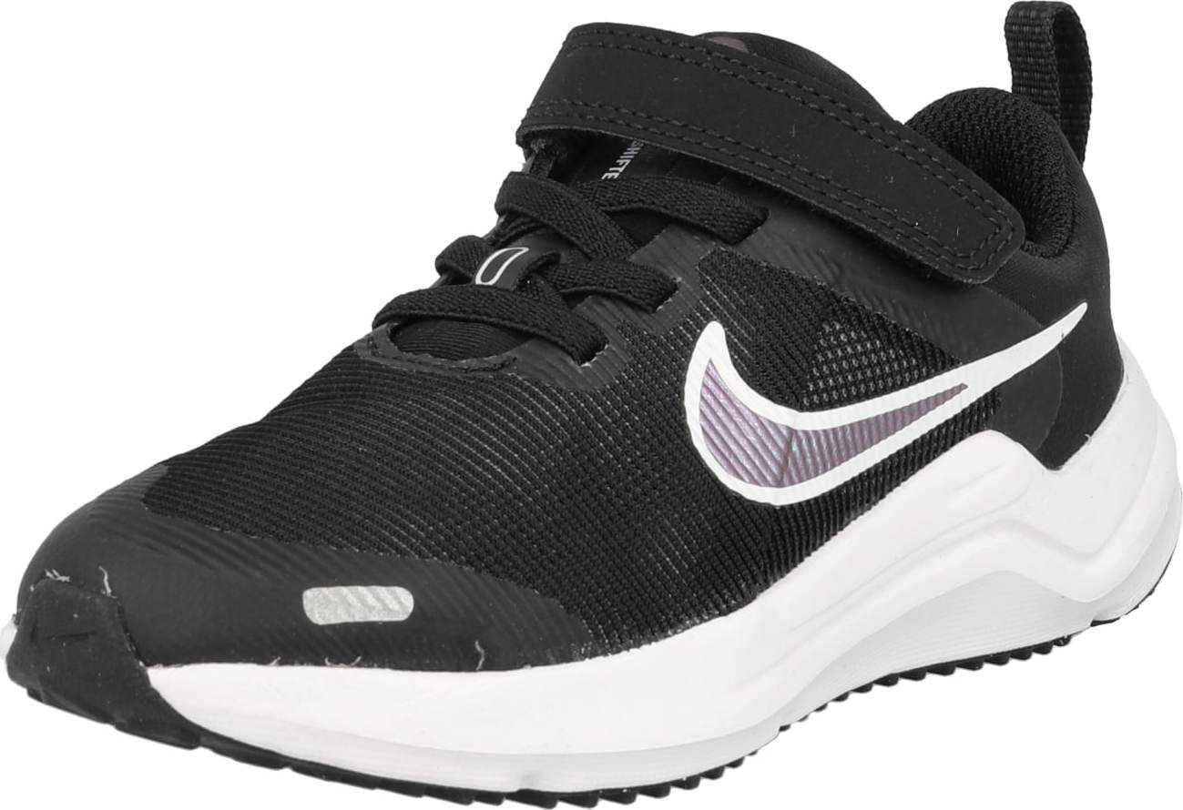 NIKE Sportovní boty 'Downshifter 12' pastelová fialová / černá / bílá