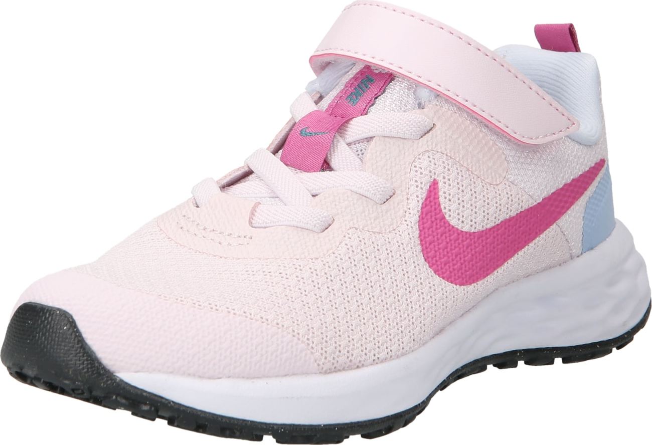 NIKE Sportovní boty 'Revolution 6' světlemodrá / pink / růžová / bílá