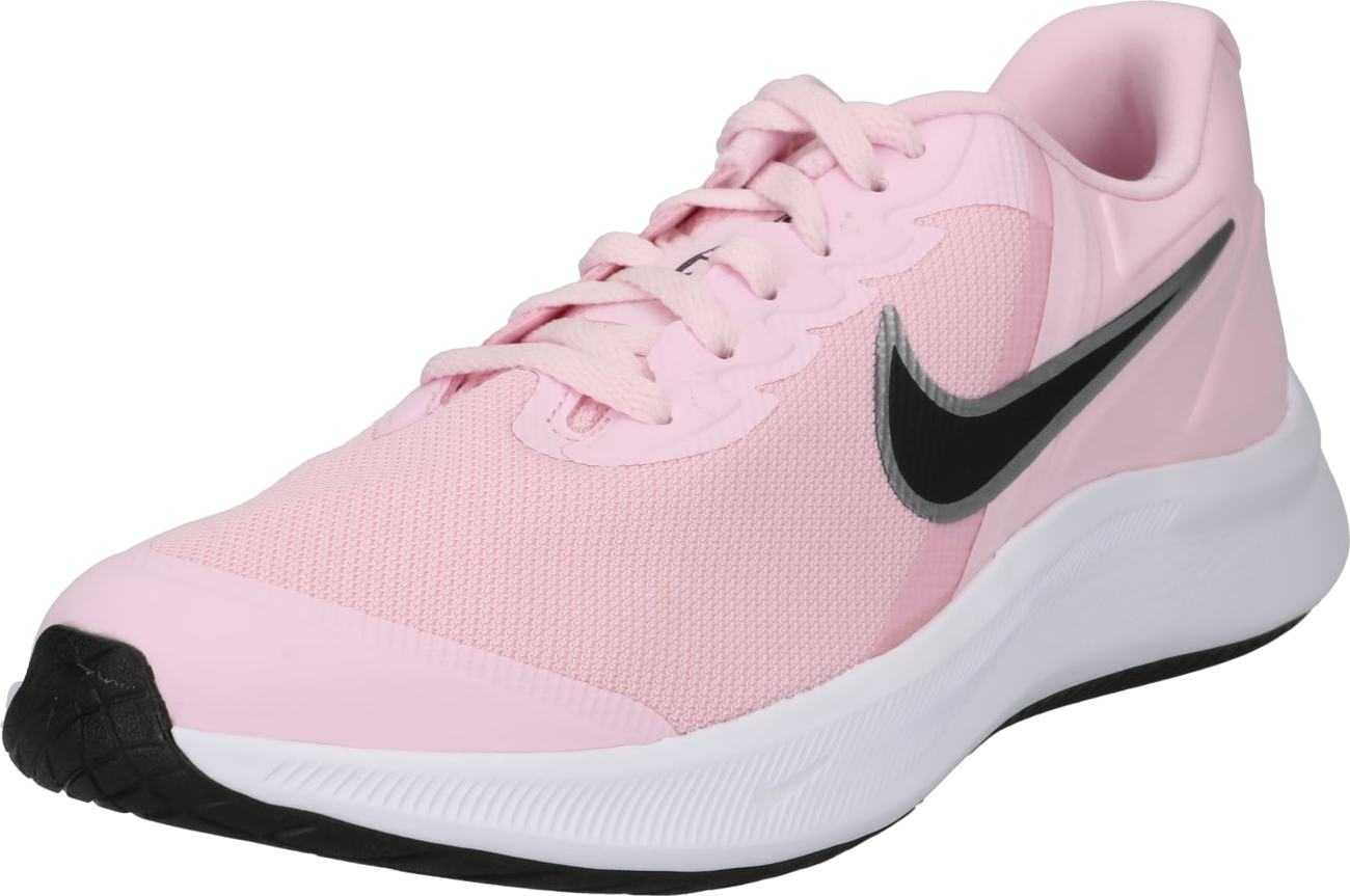 NIKE Sportovní boty 'Star Runner 3' pink / černá