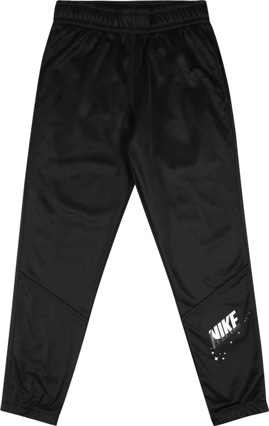NIKE Sportovní kalhoty černá / bílá