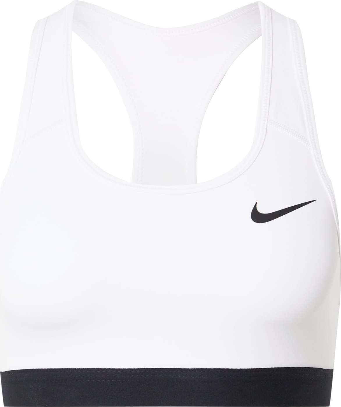 NIKE Sportovní podprsenka černá / bílá