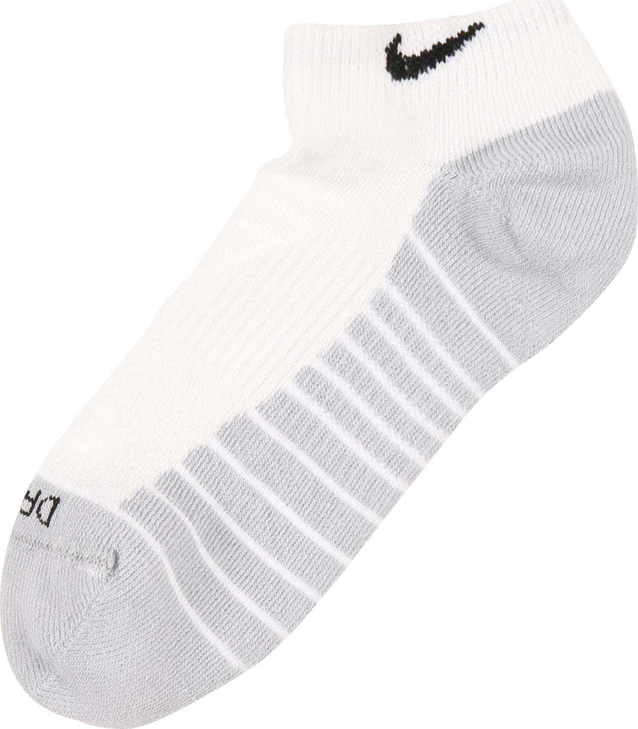 NIKE Sportovní ponožky šedá / černá / bílá