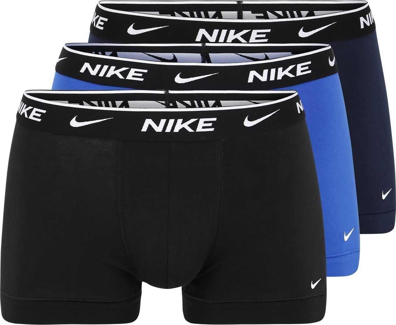 NIKE Sportovní spodní prádlo modrá / noční modrá / černá / bílá