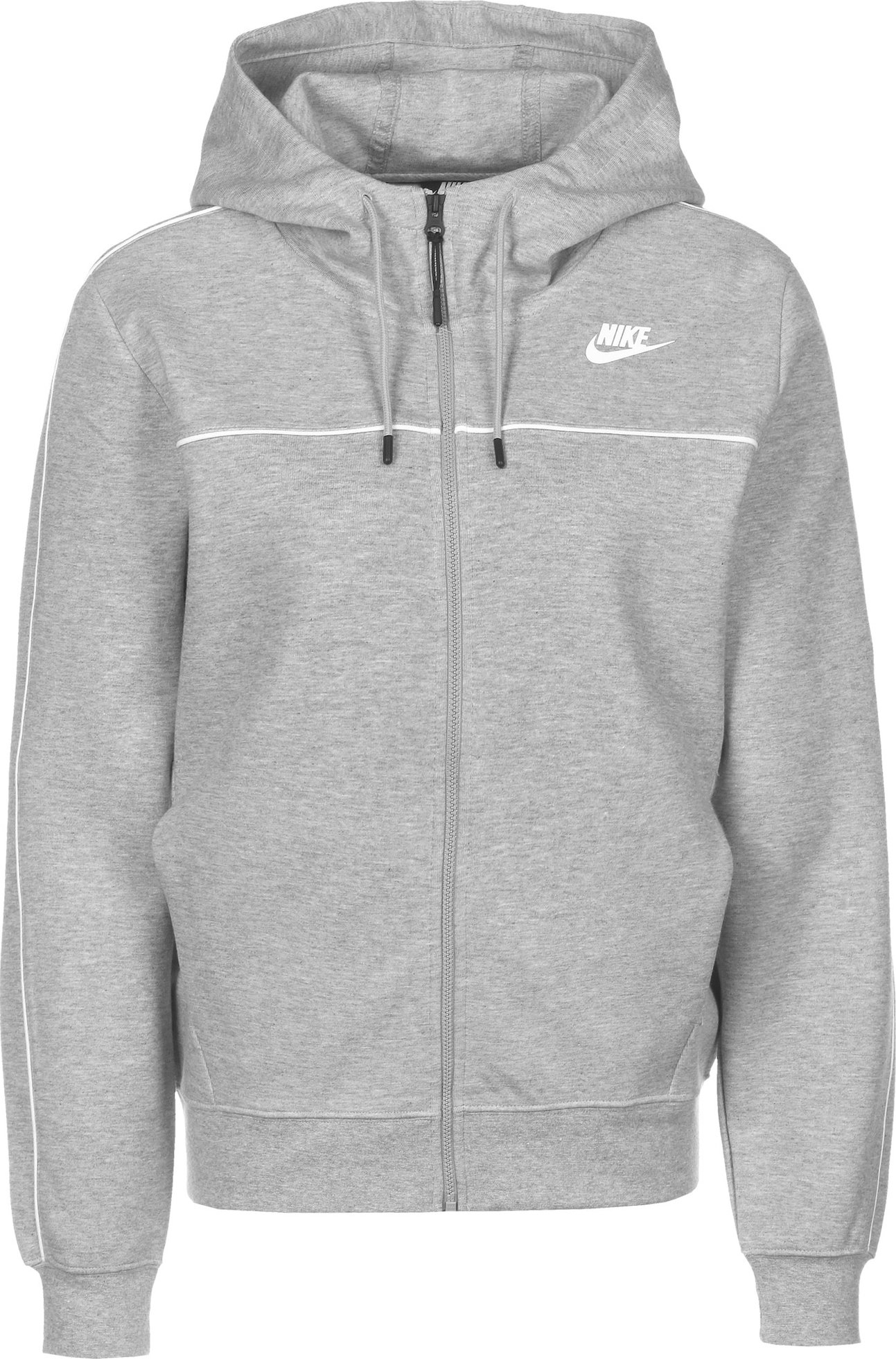 Nike Sportswear Mikina šedý melír / bílá