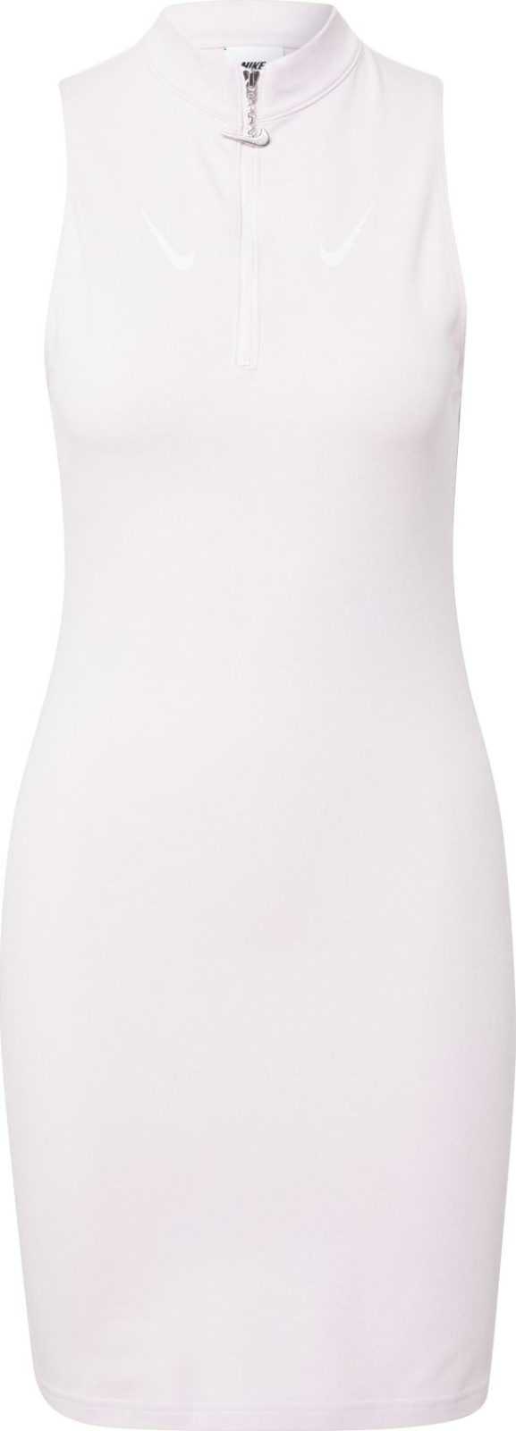 Nike Sportswear Šaty pastelově růžová / bílá