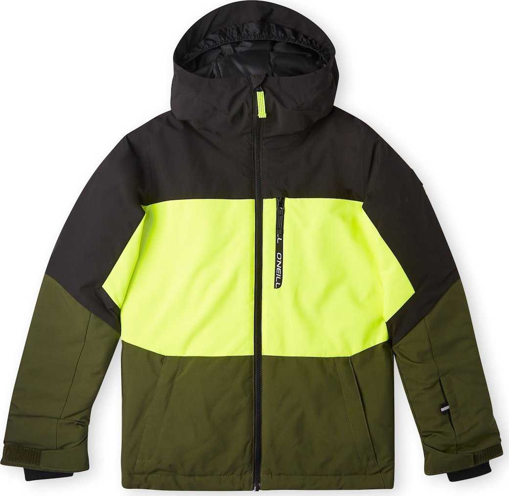 O'NEILL Outdoorová bunda 'Carbonite' žlutá / olivová / tmavě zelená / černá