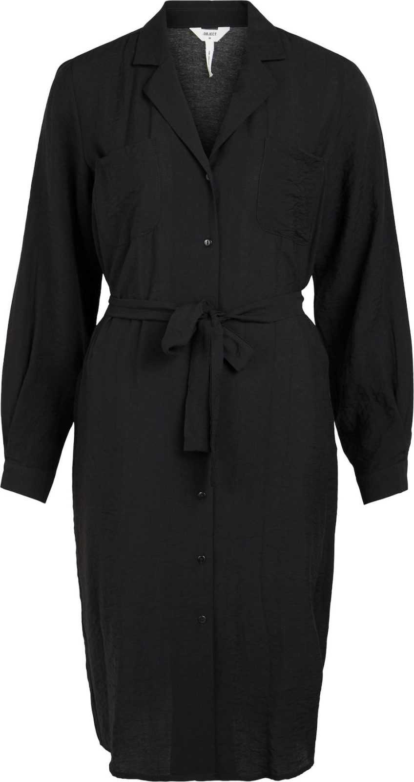 OBJECT Košilové šaty 'Seline' černá