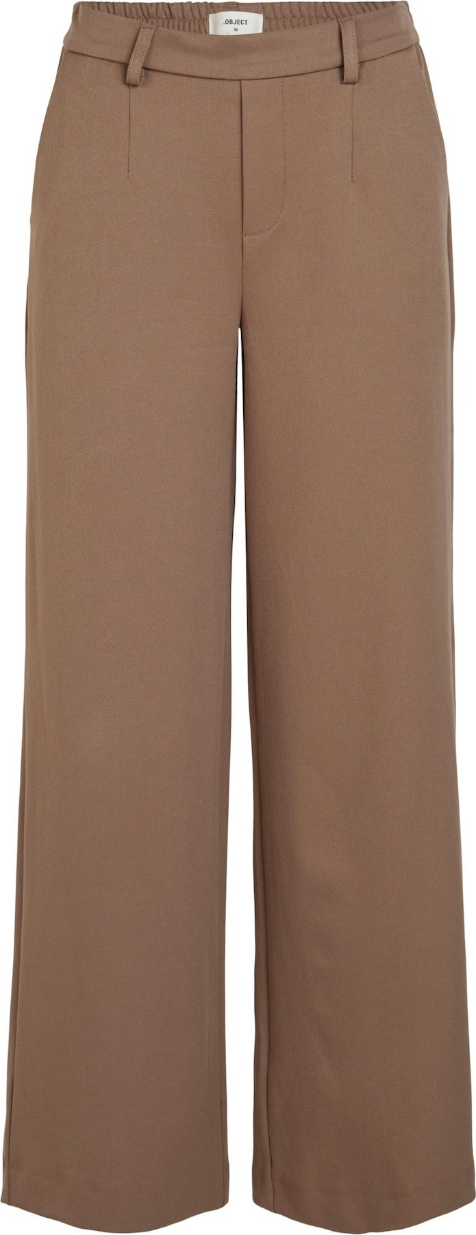 OBJECT Tall Kalhoty se sklady v pase 'LISA' světle hnědá
