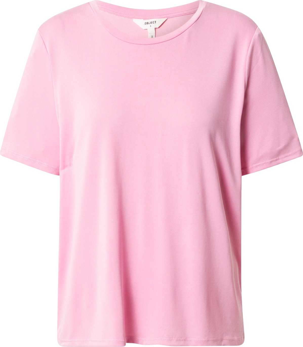 OBJECT Tričko růžová / bílá