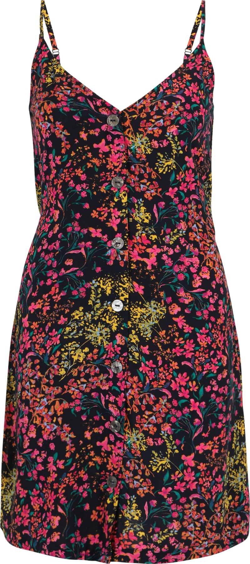 Only Petite Letní šaty 'NOVA' kobaltová modř / žlutá / petrolejová / pink