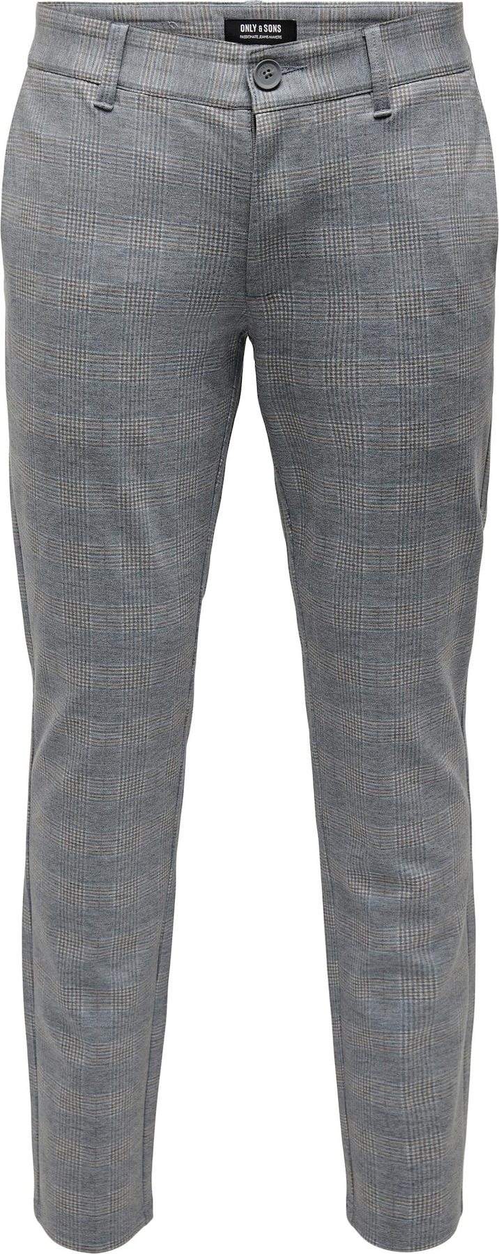 Only & Sons Chino kalhoty 'Mark' námořnická modř / hnědá / bílá