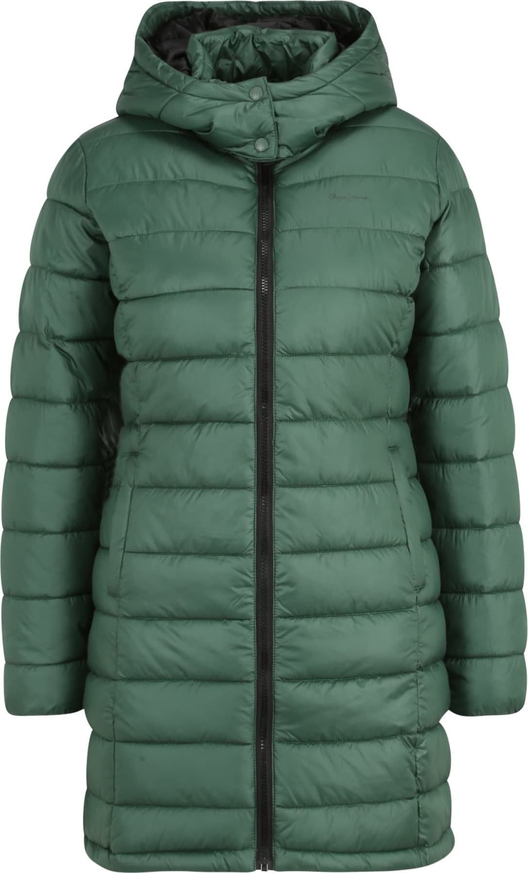 Pepe Jeans Přechodný kabát 'Agnes' tmavě zelená / černá