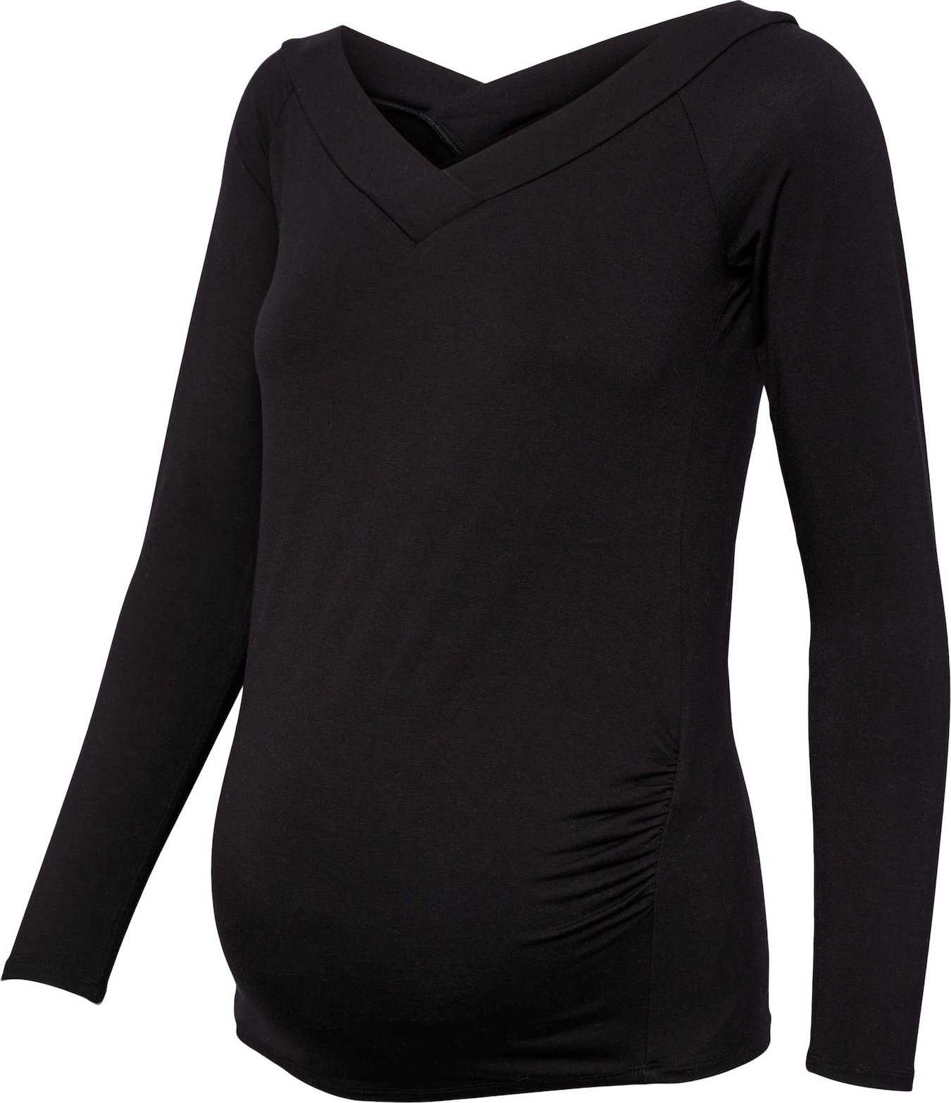 Pieces Maternity Tričko černá