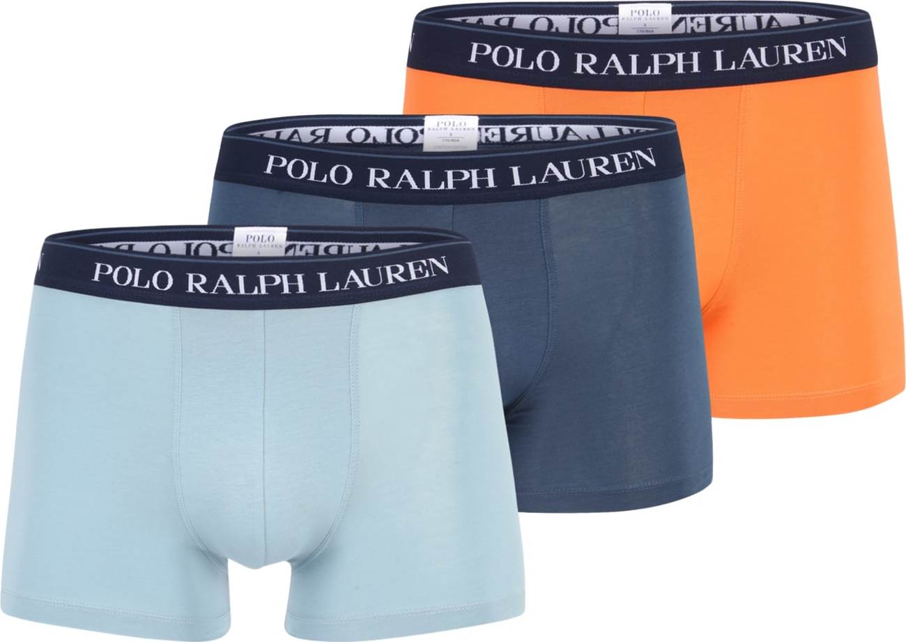 Polo Ralph Lauren Boxerky námořnická modř / světlemodrá / oranžová / bílá