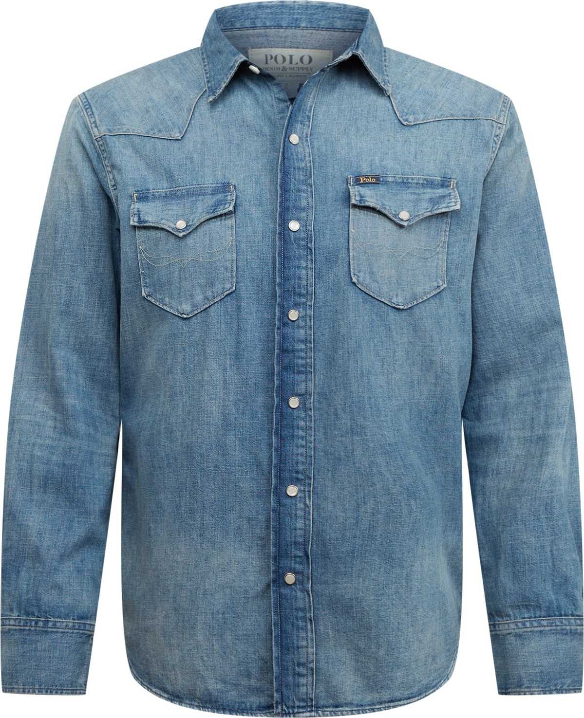 Polo Ralph Lauren Košile modrá džínovina