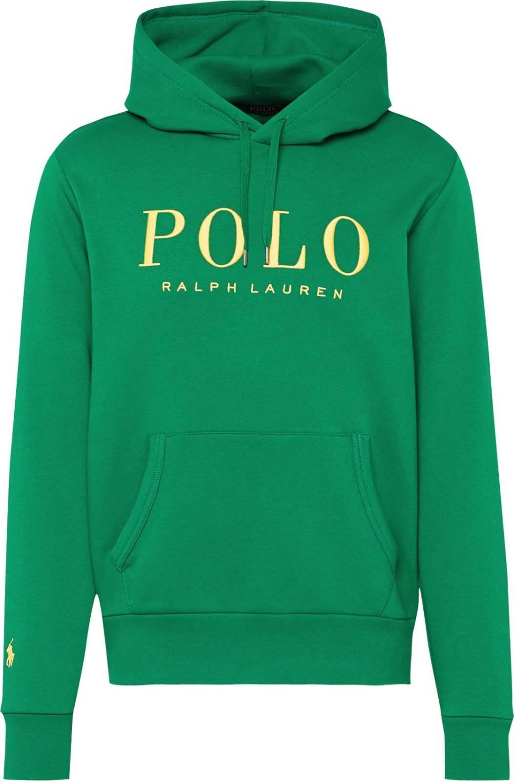 Polo Ralph Lauren Mikina žlutá / trávově zelená
