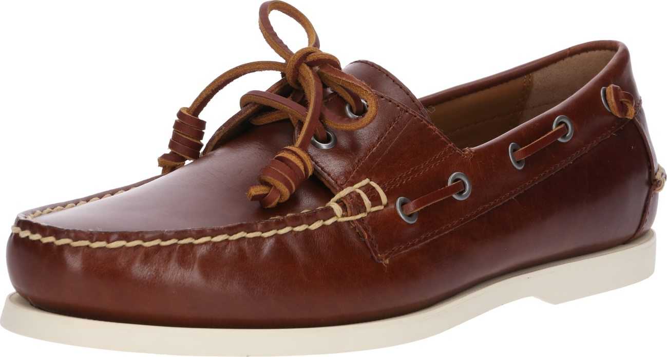 Polo Ralph Lauren Mokasíny 'Merton Slip on boat leather' hnědá