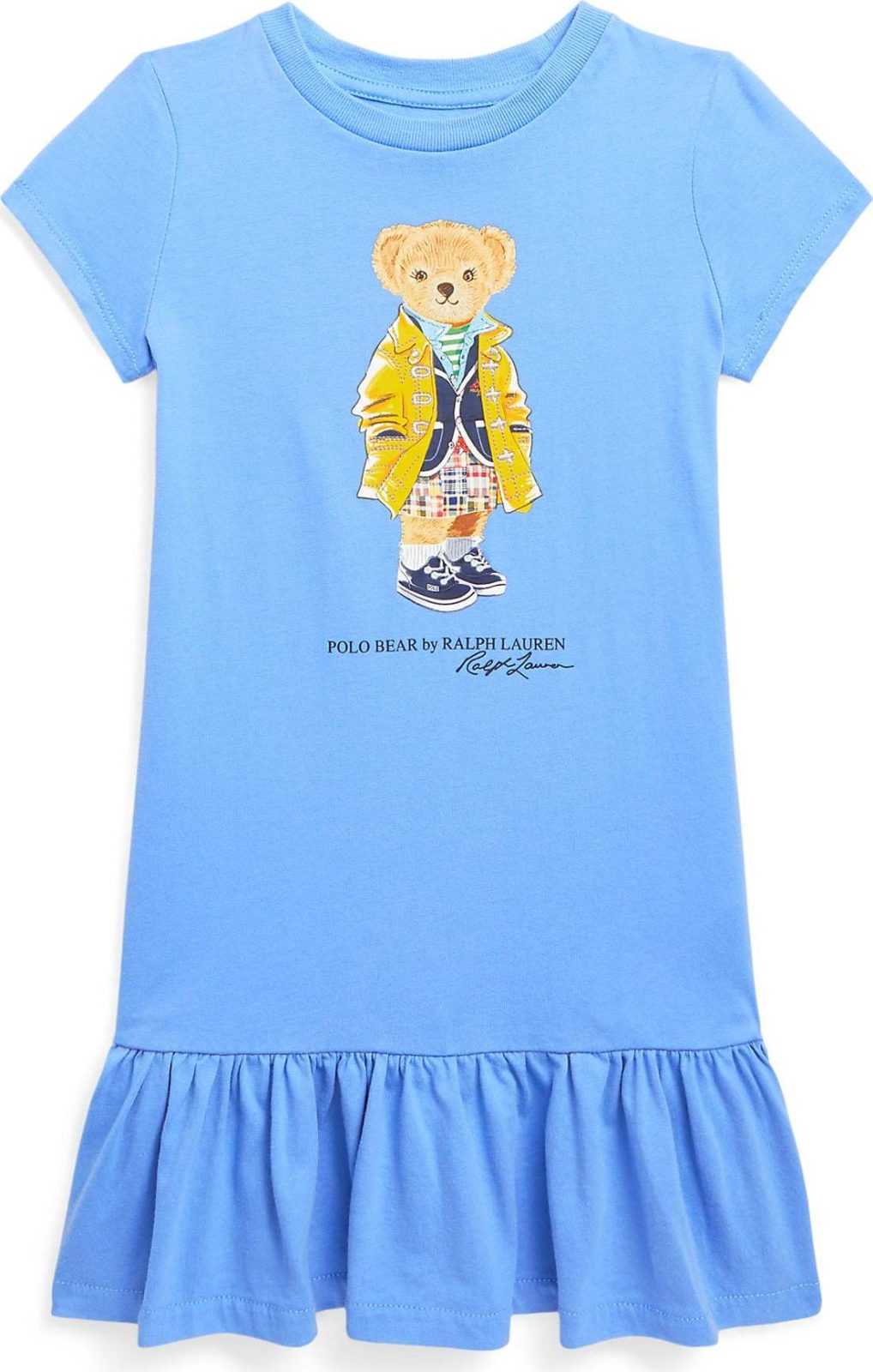 Polo Ralph Lauren Šaty světlemodrá / tmavě modrá / tmavě žlutá / černá