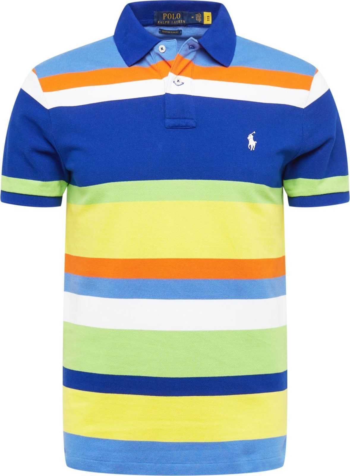 Polo Ralph Lauren Tričko královská modrá / světlemodrá / žlutá / světle zelená