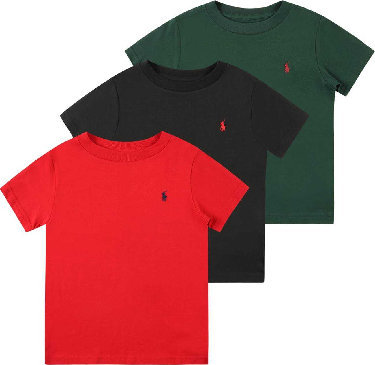 Polo Ralph Lauren Tričko námořnická modř / zelená / červená / černá