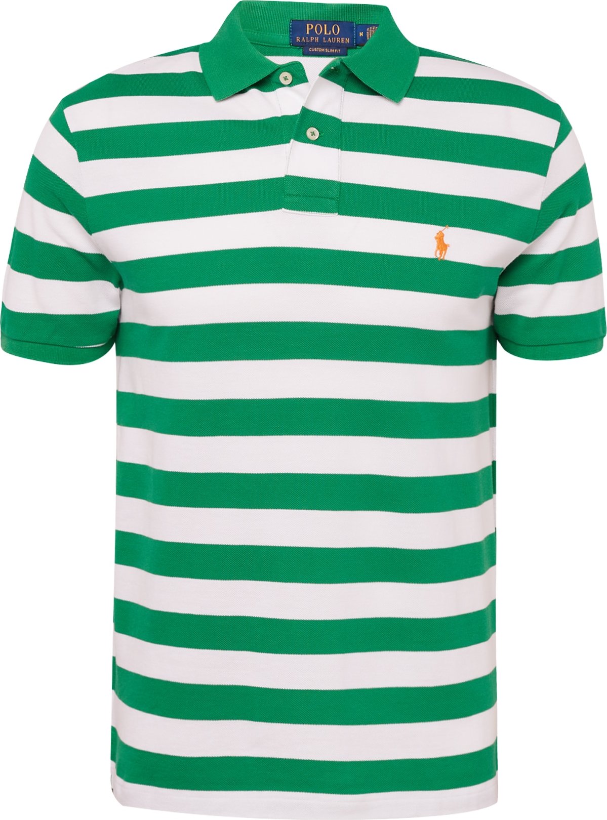 Polo Ralph Lauren Tričko světle zelená / oranžová / bílá
