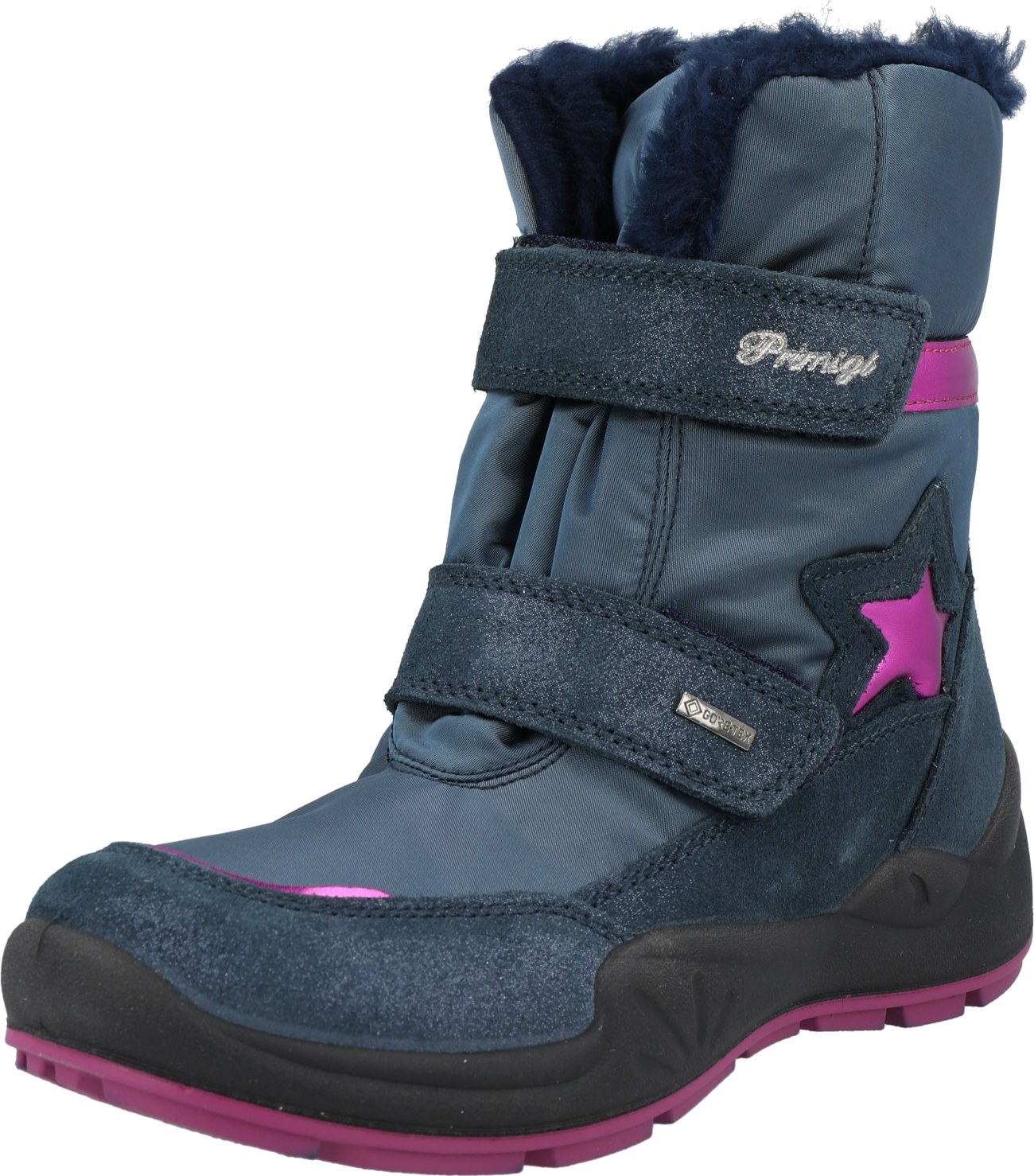 PRIMIGI Kozačky 'PWIGT' modrá / petrolejová / pink