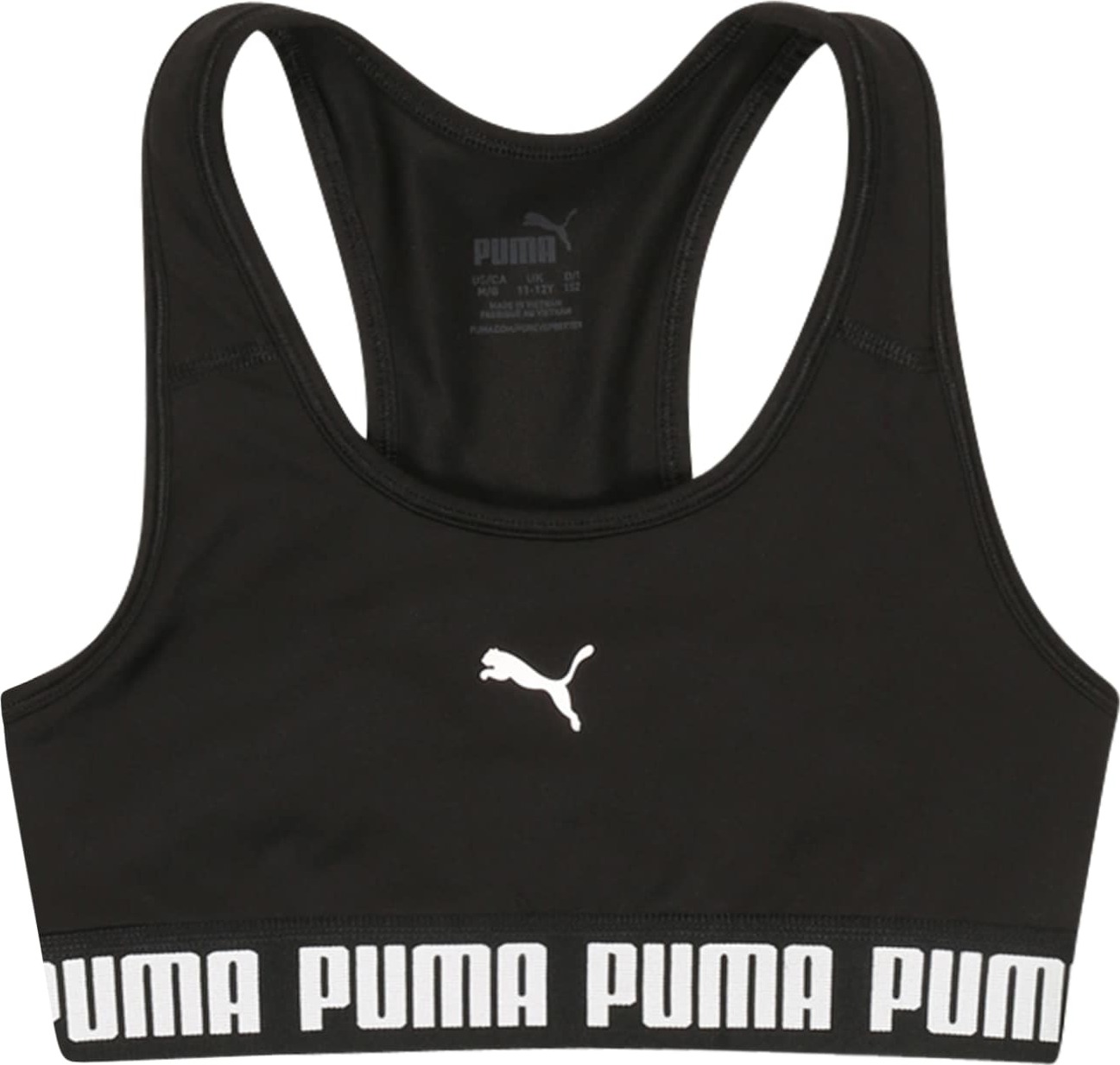 PUMA Podprsenka černá / bílá