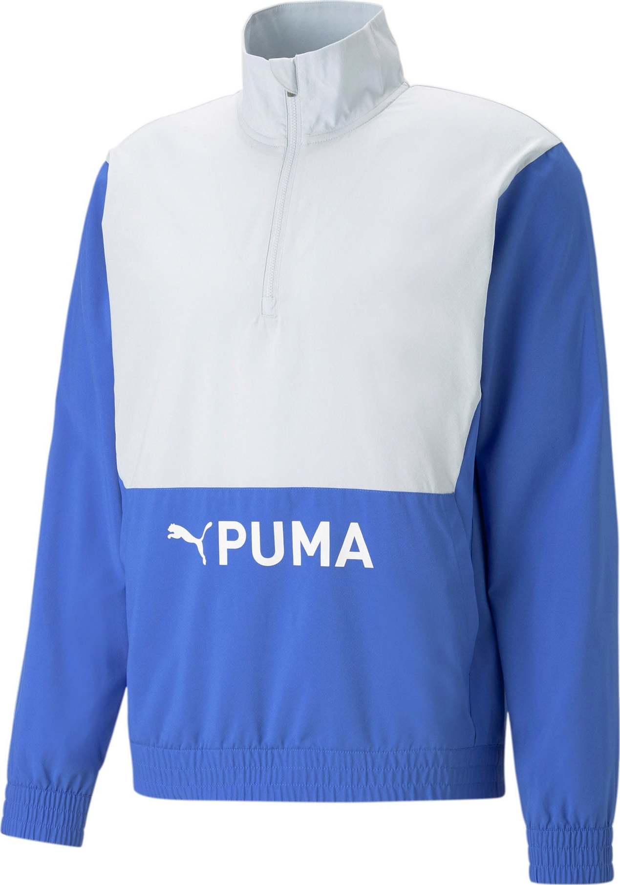 PUMA Sportovní bunda nebeská modř / bílá