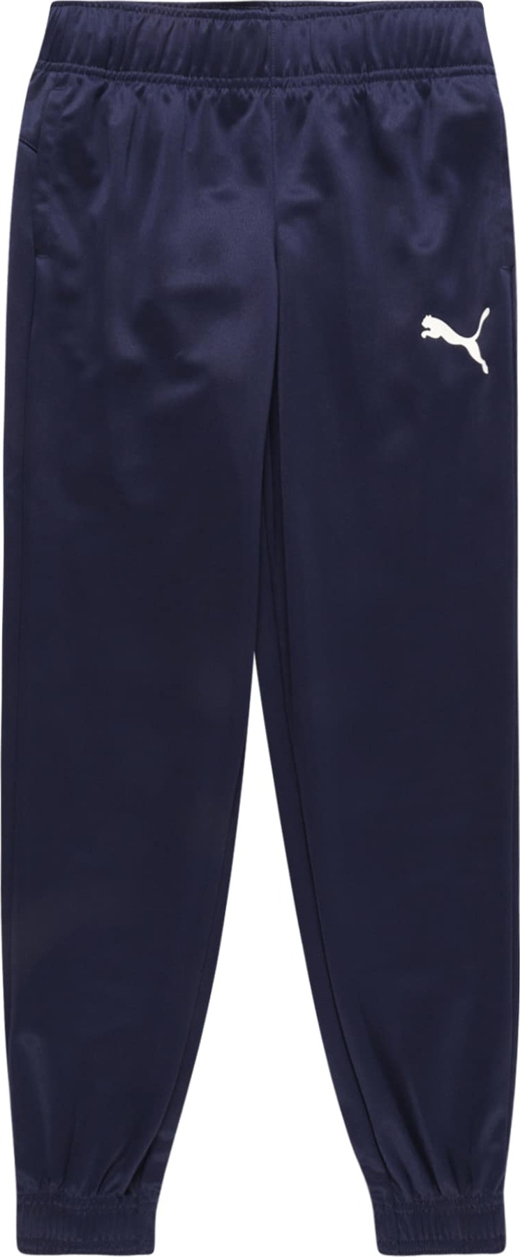 PUMA Sportovní kalhoty námořnická modř / bílá