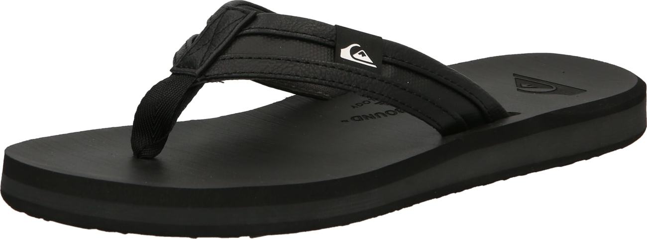 QUIKSILVER Pantofle 'RIVI' černá / bílá