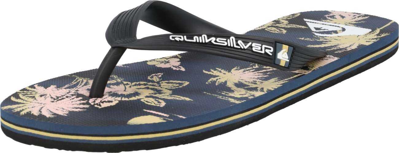 QUIKSILVER Žabky 'MOLOKAI' černá / bílá