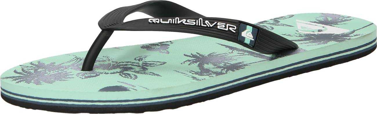 QUIKSILVER Žabky 'MOLOKAI' nefritová / černá / bílá