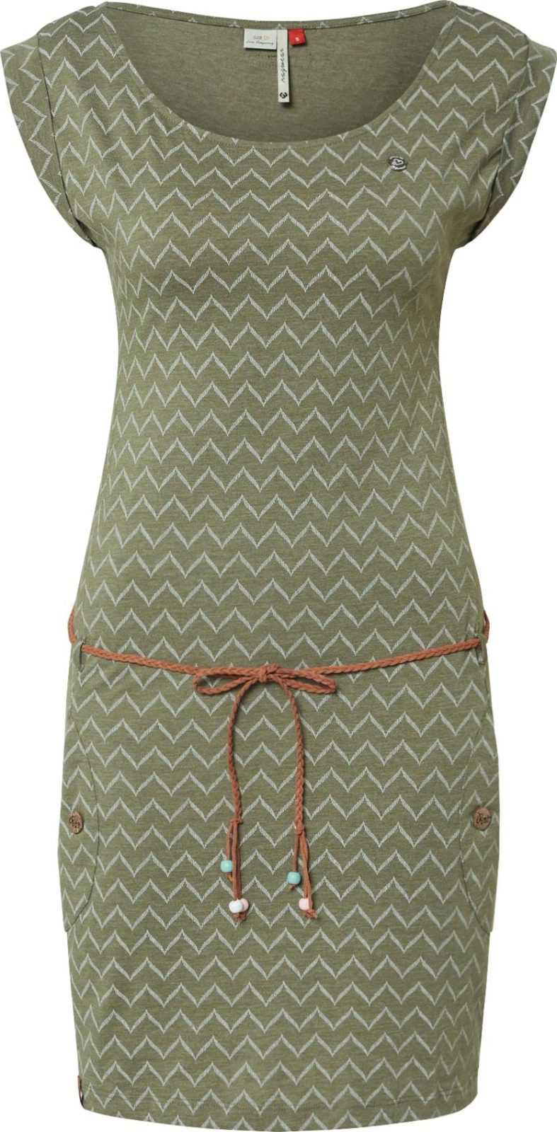 Ragwear Letní šaty olivová / offwhite