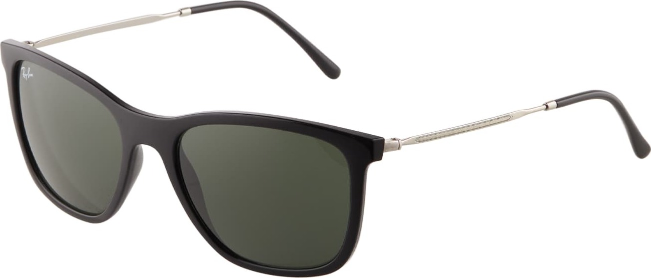 Ray-Ban Sluneční brýle '0RB4344' zelená / černá / stříbrná