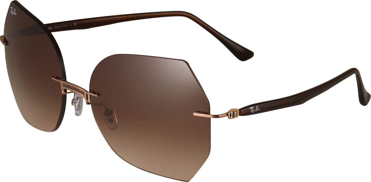 Ray-Ban Sluneční brýle '0RB8065' hnědá / růžově zlatá