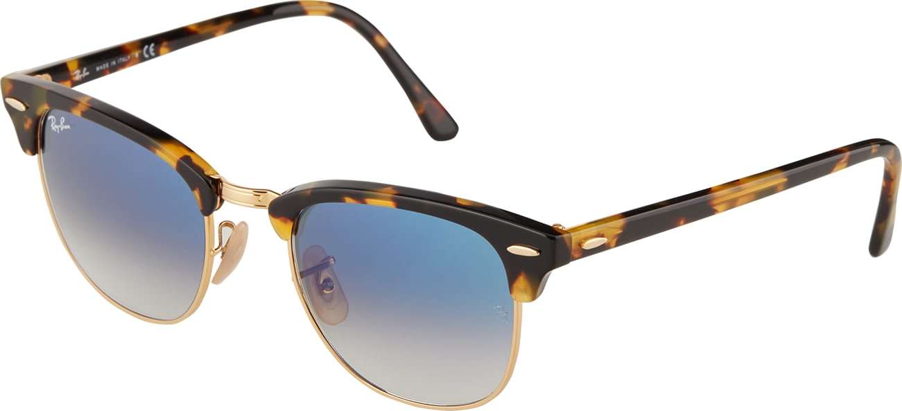 Ray-Ban Sluneční brýle 'Clubmaster' tmavě modrá / světle hnědá / černá
