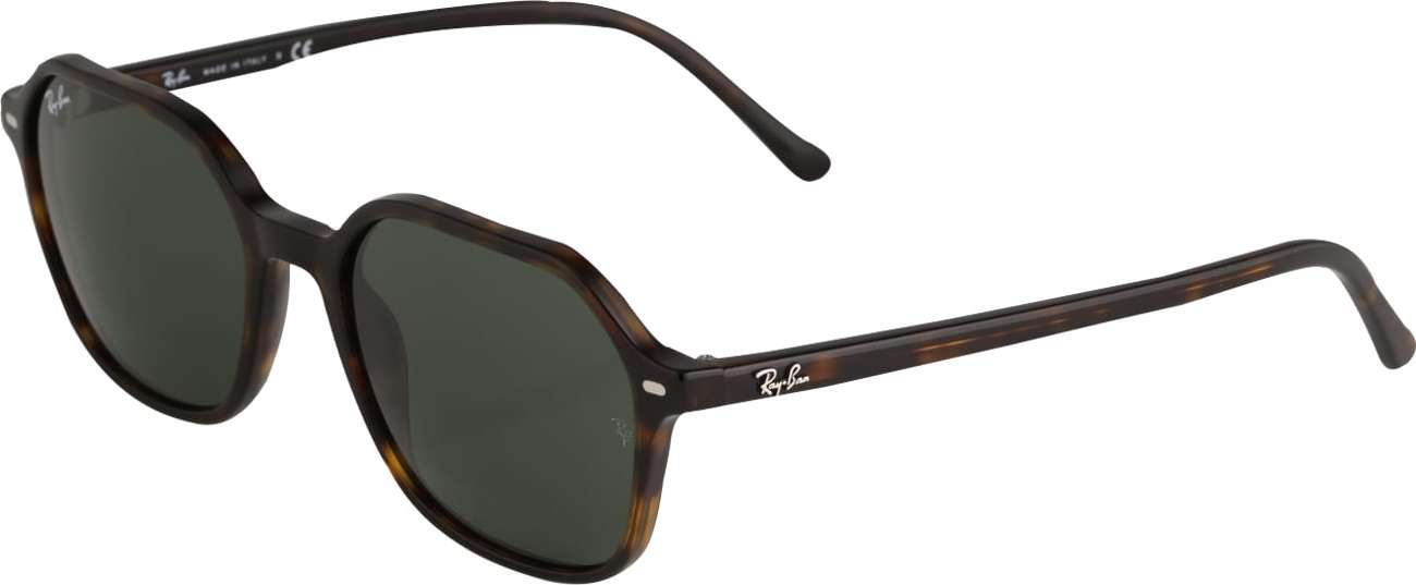 Ray-Ban Sluneční brýle 'JOHN' rezavě hnědá / tmavě hnědá / bílá