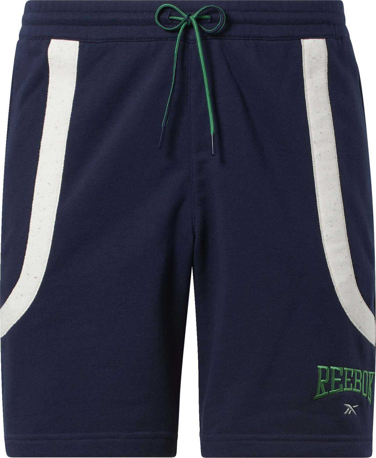 Reebok Classics Kalhoty námořnická modř / zelená / bílá